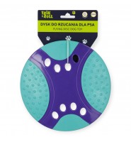 Dysk FRISBEE do ZABAWY dla PSA elastyczny do APORTOWANIA 23 cm niebieski