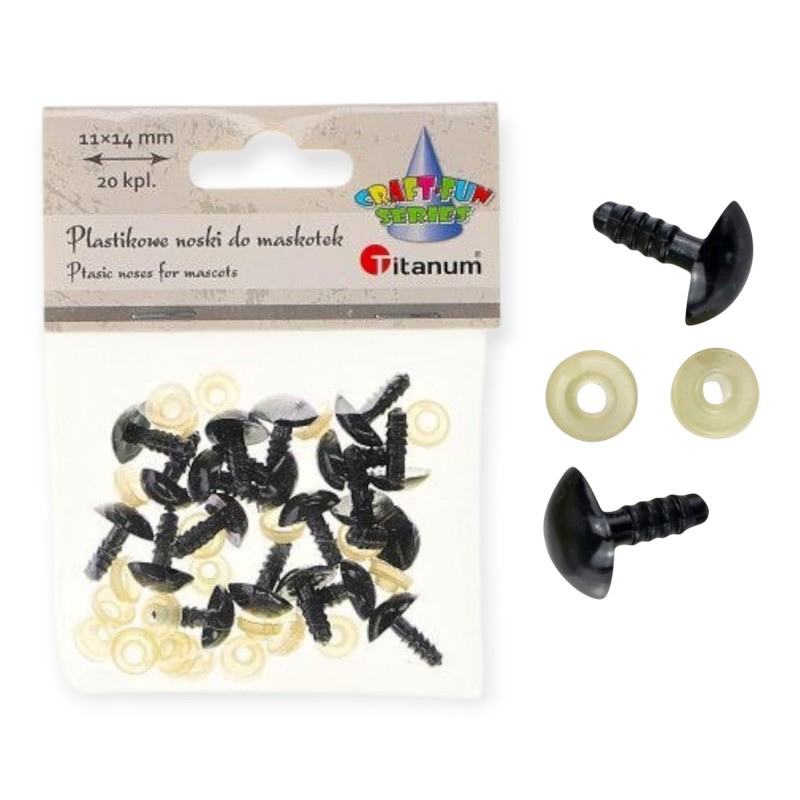Noski dekoracyjne TITANUM Craft‑Fun Series trójkątne 11×14 mm 20 kpl