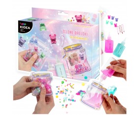 ŻELOWE BRELOKI zestaw kreatywny Kidea WŁASNORĘCZNE zawieszki breloczki