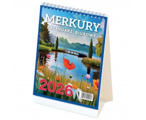 Kalendarz biurowy stojący MERKURY H5 na spirali TYGODNIOWY 2026