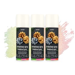 ZESTAW Spray brokatowy MULTICOLOR Arpex 3x100ml dekoracje ozdoby świąteczne