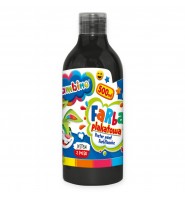 Farba plakatowa szkolna Bambino 500 ml CZARNA w butelce