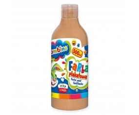 Farba plakatowa szkolna Bambino 500 ml CIELISTA w butelce