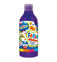 Farba plakatowa szkolna Bambino 500 ml FIOLETOWA w butelce