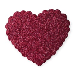 Naklejki piankowe BROKATOWE Interdruk Hearts 16 szt samoprzylepne
