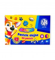 Pastele OLEJNE kredki 12 kolorów do malowania ASTRINO dla dzieci