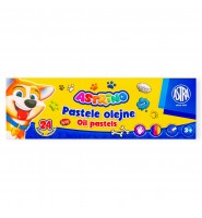 Pastele OLEJNE kredki 24 kolorów do malowania ASTRINO dla dzieci