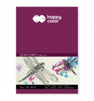 Szkicownik A4 80 kartek 70g Happy Color klejony papier do rysowania szkice WAŻKA