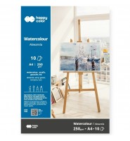 Blok akwarelowy A4 250 g 10 arkuszy Happy Color papier artysyczny