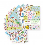 Blok z motywami Garden A4 80g 15 arkuszy Happy Color papier dekoracyjny
