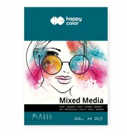 Blok malarski A4 200g 20 arkuszy Mixed Media Happy Color artystyczny