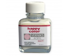 Werniks akrylowy Happy Color Matt 75 ml transparentny do decoupage i farb