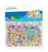 Cekiny pastelowe 42,5g Craft with Fun do dekoracji i decoupage