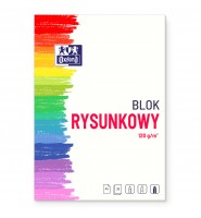 Blok rysunkowy OXFORD A4 120g 20 kartek BIAŁY do rysunków i szkiców