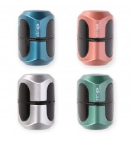 Temperówka Strigo METALICZNA 3 otwory z pojemnikiem do kredek ołówków 1 sztuka