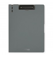 Deska z klipem zamykana CLIPBOARD Strigo A4 SZARA metalowy zacisk do biura szkoły