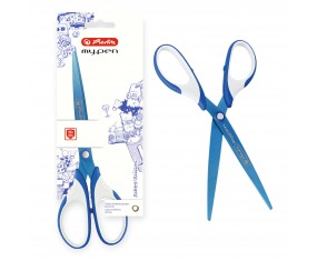 Nożyczki my.pen 18 cm TYTANOWE do szkoły i biura ERGONOMICZNE dla praworęcznych