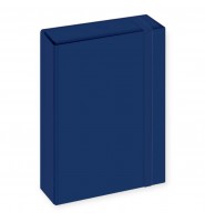 Teczka z gumką A4 Interdruk TO BOX CIEMNONIEBIESKA do dokumentów biurowa