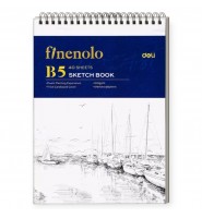 Szkicownik Deli Finenolo B5 na SPIRALI 40 kartek papier do SZKICÓW
