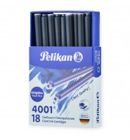 Naboje atramentowe Pelikan długie NIEBIESKIE 18 sztuk do piór 1,4 ml