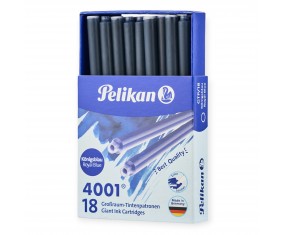 Naboje atramentowe Pelikan długie NIEBIESKIE 18 sztuk do piór 1,4 ml