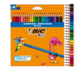 Kredki ołówkowe BIC 24 kolory KIDS Tropicolors szkolne