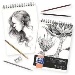 Blok ARTSTYCZNY Oxford A4 130g 50 kartek do SZKICOWANIA papier bezkwasowy spiralny