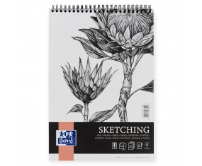 Blok ARTSTYCZNY Oxford A4 130g 50 kartek do SZKICOWANIA papier bezkwasowy spiralny
