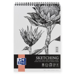 Blok ARTSTYCZNY Oxford A4 130g 50 kartek do SZKICOWANIA papier bezkwasowy spiralny