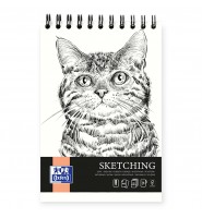 Blok SZKICOWY Oxford A6 80 kartek 90g SZKICOWNIK papier bezkwasowy na SPIRALI