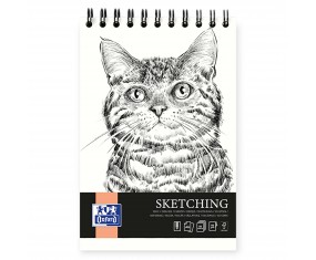 Blok SZKICOWY Oxford A6 80 kartek 90g SZKICOWNIK papier bezkwasowy na SPIRALI