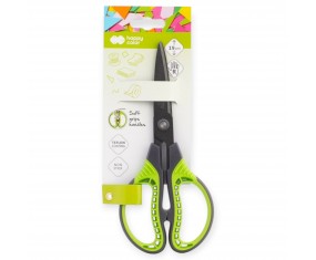 Nożyczki szkolne TEFLONOWE 19 cm Happy Color Non Stick praworęczne