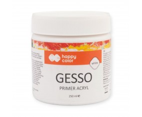 Gesso akrylowe 250ml MATT medium Happy Color do decoupage zabezpieczenie