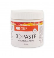 Pasta strukturalna 3D Happy Color AKRYLOWA 250 ml medium relief do malowania