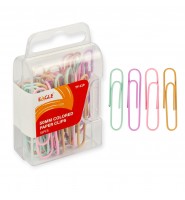 Spinacze EAGLE TY-119 PASTELOWE 50mm 35 szt. biurowe kolorowe metalowe