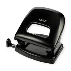 Dziurkacz biurowy EAGLE P7108 CZARNY metalowy 25 kartek 80 mm