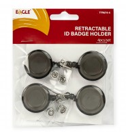 Uchwyt zwijany EAGLE TY9674-4 do identyfikatora 4 szt. linka 72 cm klips