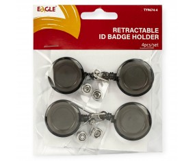 Uchwyt zwijany EAGLE TY9674-4 do identyfikatora 4 szt. linka 72 cm klips
