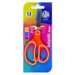 Nożyczki szkolne z ergonomicznym uchwytem 13 cm ASTRAPEN NEON