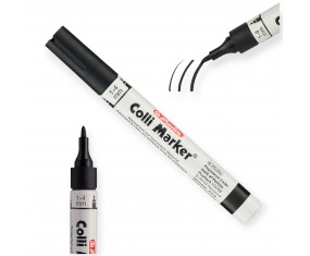 Marker permanentny WODOODPORNY Herlitz Colli-Marker CZARNY okrągły 1-4 mm