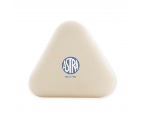 Gumka do mazania ścierania ASTRA TRÓJKĄTNA biała miękka szkolna