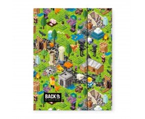 Teczka szkolna z gumką A4 BackUP GRA PIXEL GAME dla chłopca