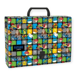 Teczka twarda z rączką GAMING ARCADE dla CHŁOPCÓW A4 GRUBA 9cm na prace szkolne