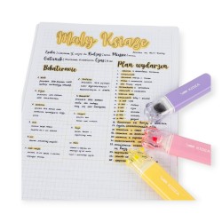 ZESTAW zakreślaczy 2 kolory i roller STEMPEL Trio love&roll szkolne