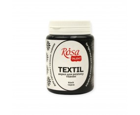 Farba do TKANIN Rosa Talent CZARNA 80 ml akrylowa do ubrań NR 18