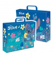 TECZKA z rączką szkolna dla dzieci gruba 9cm XXL A4 STITCH St. Majewski