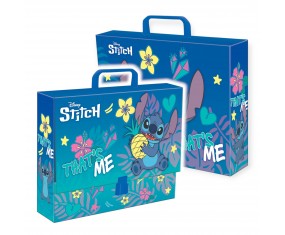 TECZKA z rączką szkolna dla dzieci gruba 9cm XXL A4 STITCH St. Majewski
