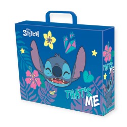 TECZKA z rączką szkolna dla dzieci gruba 9cm XXL A4 STITCH St. Majewski