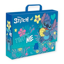 TECZKA z rączką szkolna dla dzieci gruba 9cm XXL A4 STITCH St. Majewski