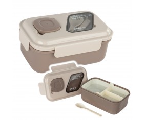 LUNCHBOX śniadaniówka szkolna do pracy BackUP z przegródkami 1,5L sztućce pojemnik